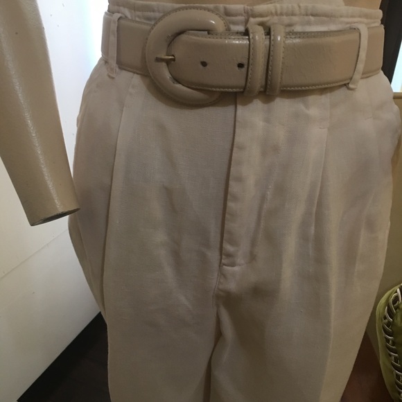 Vintage from 90’s Corky Miller’s Classic Studio Skirt,Pants;Blazer in pink linen - Picture 13 of 14